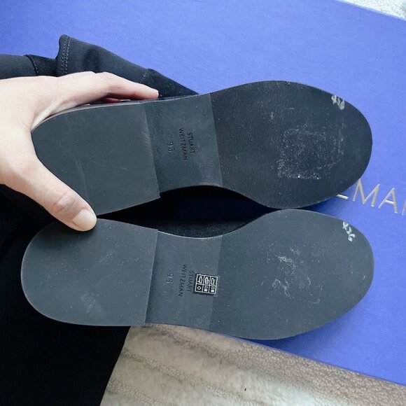 Stuart Weitzman KEELAN CITY Suede Boots OTK Over The Knee Stretch Back US 9.5 - Picture 8 of 11